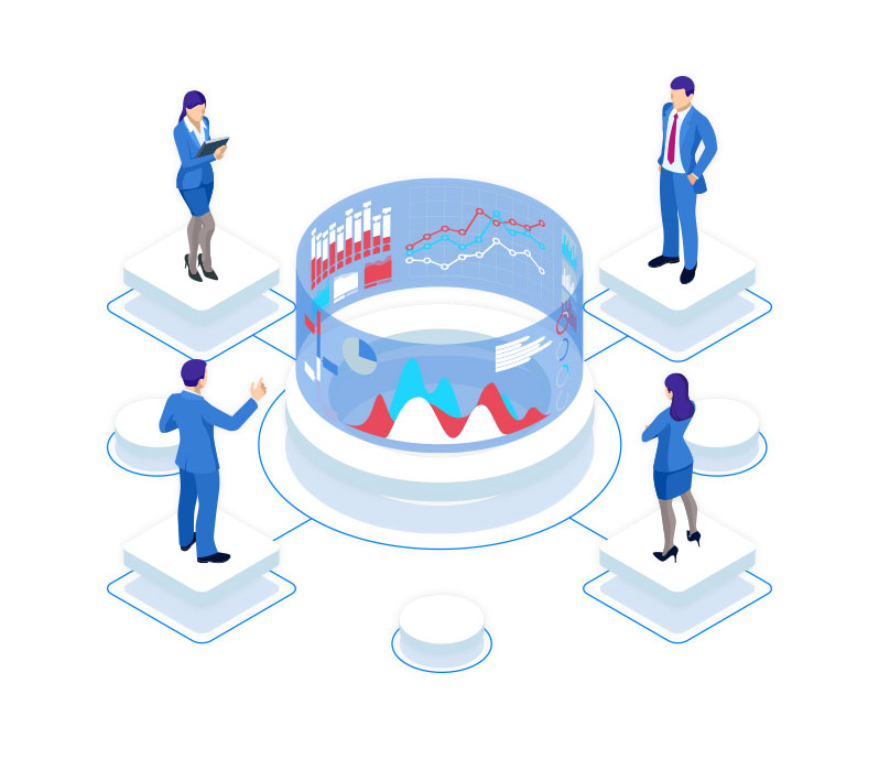 Мужчина с коробкой. Digital маркетинг. Значок salesforce. Ai presentation. Sfdc.